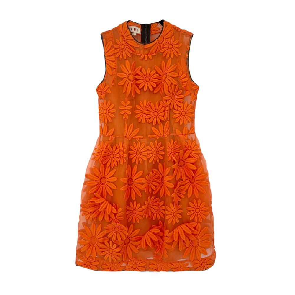 MARNI Floral Silk Dress IT42|US6|S